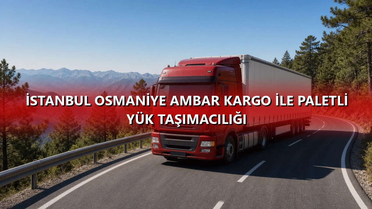 İstanbul Osmaniye Ambar Kargo İle Paletli Yük Taşımacılığı